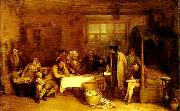 Sir David Wilkie distraining for rent Sweden oil painting artist